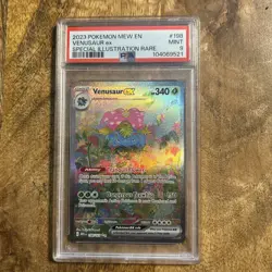 Pokemon TCG Venusaur EX 198/165 Scarlet & Violet 151 PSA 9 Graded Mint SAR - Image 1