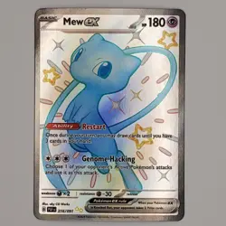 Pokemon TCG Mew EX 216/091 Paldean Fates Full Art Shiny Ultra Rare NM - Image 1
