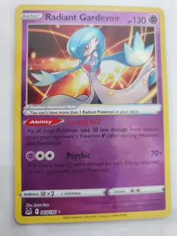 Radiant Gardevoir 069/196 Swsh11: Lost Origin Holo LP Pokemon TCG - Image 1