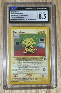 ELECTABUZZ 2000 BLACK STAR PROMOS 46 POKEMON LEAGUE NM/MINT+ 8.5 1401008345204 - Image 1