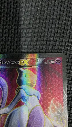 Pokemon Mewtwo EX TCG Full Art Holo Card 158/162 2015 Breakthrough Ultra Rare - Image 3