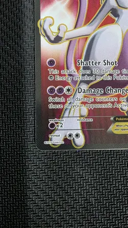 Pokemon Mewtwo EX TCG Full Art Holo Card 158/162 2015 Breakthrough Ultra Rare - Image 5