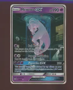 2017 Pokemon Shining Legends Secret Rare #78/73 Mewtwo GX - Image 1
