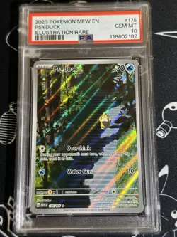 PSYDUCK ILLUSTRATION RARE 175/165 POKEMON 2023 MEW EN 151 PSA 10 GEM MINT CARD - Image 1