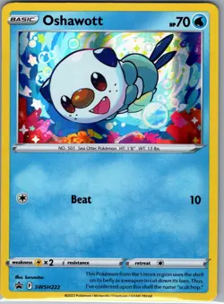 Oshawott SWSH222 Holo SWSH: Sword & Shield Promo Cards - Pokemon Card - NM - Image 1