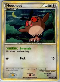 Hoothoot HGSS05 Holo HGSS Promos - Pokemon Card - NM - Image 1