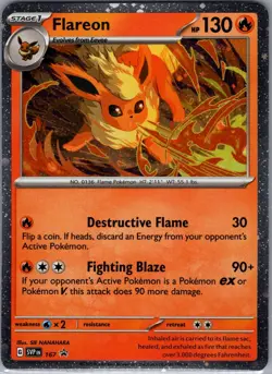 Flareon - (Cosmos Holo) SVP 167 Scarlet & Violet Promo - Pokemon Card - NM - Image 1