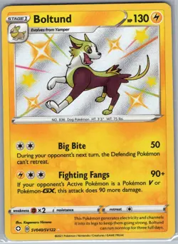 Boltund SV040/SV122 Shining Fates: Shiny Vault - Pokemon Card - NM - Image 1