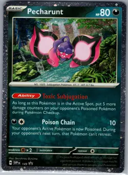 Pecharunt SVP 149 SV: Scarlet & Violet Promo Cards - Pokemon Card - NM - Image 1