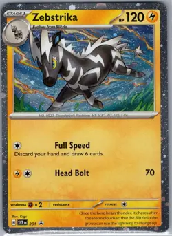 Zebstrika - (Cosmos Holo) 201 Scarlet Violet Promo Cards - Pokemon Card - NM - Image 1