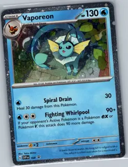 Vaporeon - (Cosmos Holo) 168 SV: Scarlet & Violet Promo - Pokemon Card - NM - Image 1