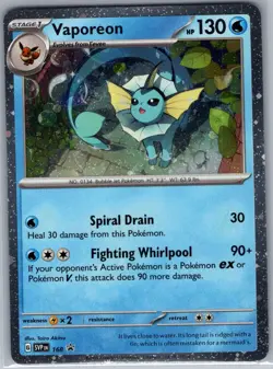 Vaporeon - (Cosmos Holo) 168 SV: Scarlet & Violet Promo - Pokemon Card - NM - Image 1