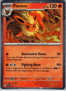 Flareon - (Cosmos Holo) 167 SV: Scarlet & Violet Promo - Pokemon Card - NM - Image 1
