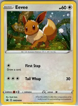 Eevee SWSH095 Holo SWSH: Sword & Shield Promo Cards - Pokemon Card - NM - Image 1