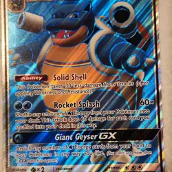 Pokemon TCG Blastoise GX SM189 Jumbo Cards Promo Oversized Holo Rare - Image 1
