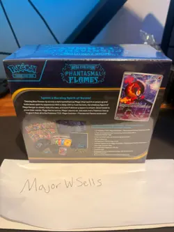FACTORY SEALED Pokemon Phantasmal Flames POKEMON CENTER ETB Elite Trainer Box - Image 2