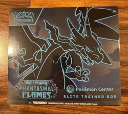 Pokemon Phantasmal Flames Pokemon Center Exclusive Elite Trainer Box ETB Sealed - Image 1