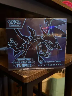 Phantasmal Flames Pokemon Center Exclusive ETB Elite Trainer Box Factory Sealed - Image 1