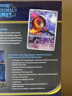 Phantasmal Flames TCG Pokemon Center Exclusive Elite Trainer Box ETB - Image 4