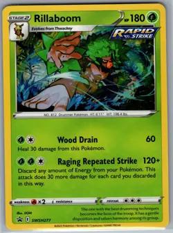 Rillaboom SWSH 277 - Pokemon TCG SWSH Black Star Promos - Holo Promo (NM) - Image 1