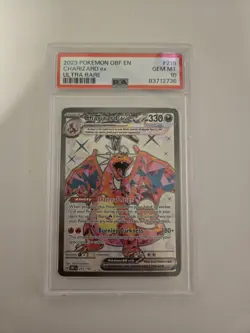 2023 POKEMON OBF EN-OBSIDIAN FLAMES ULTRA RARE #215 CHARIZARD EX PSA 10 - Image 1