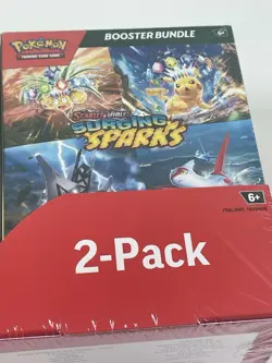 Pokemon Surging Sparks ETB + Booster Bundle Costco 2-pack Sealed - Image 3