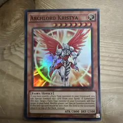 YUGIOH Super Rare Archlord Kristya DESO-EN050 1st Edition - Image 1