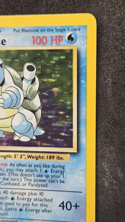 Pokemon TCG Blastoise Holo Unlimited Rare Card Base Set 2/102 - LP/MP - Image 4