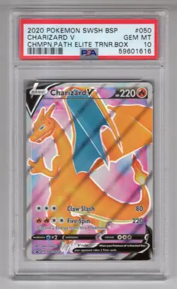 Pokemon Sword & Shield Champions Path Elite Trainer Box SWSH050 Charizard PSA 10 - Image 1