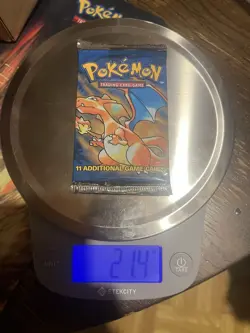 HEAVY!! 21.4g Wizards of the Coast Pokemon Base Set Booster Pack - Image 1