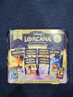 Disney Lorcana TCG First Chapter Bundle 2 Play Decks, 6 Booster Packs - Image 1