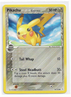 Pokemon Pikachu Delta Species 79/110 Ex Holon Phantoms Non-Holo (L P) - Image 1