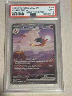 Pokemon Card - Charizard EX Illustration Rare 151 English 199/165 - PSA 9 - Image 1