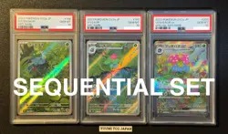 PSA 10 Sequential Set Venusaur SAR Bulbasaur Ivysaur Pokemon Card 151 Japanese - Image 1