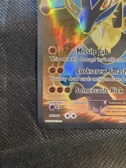 Lucario EX Full Art Card. XY Furious Fists 107/111 LP/NM Pokemon TCG Rare Card - Image 2