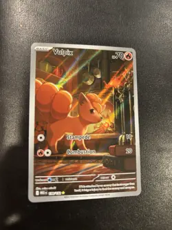 Pokemon TCG Vulpix 138/132 Me01: Mega Evolution Illustration Rare Holo NM - Image 1