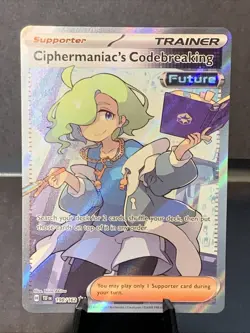 Pokemon TCG Ciphermaniac's Codebreaking 198/162 SV05: Temporal Forces Holo NM/M - Image 1
