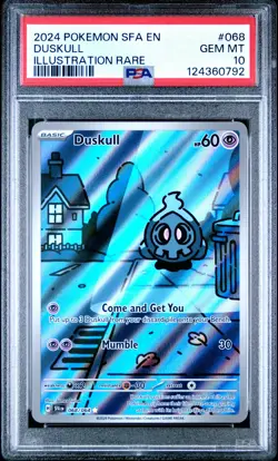 2024 POKEMON SFA EN-SHROUDED FABLE ILLUSTRATION RARE #068 DUSKULL PSA 10 - Image 1
