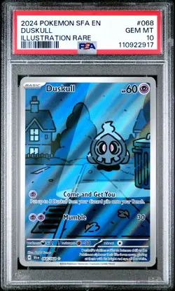 2024 POKEMON SFA EN-SHROUDED FABLE ILLUSTRATION RARE #068 DUSKULL PSA 10 - Image 1