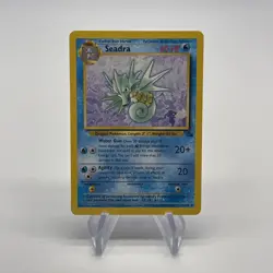 Seadra 42/62 - Vintage 1999 Fossil Set LP & Near Mint Authentic Pokemon Card - Image 1