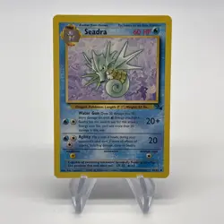 Seadra 42/62 - Vintage 1999 Fossil Set LP & Near Mint Authentic Pokemon Card - Image 3