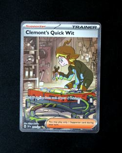 Pokemon Card TCG - Clemonts Quick Wit 243/191 - Surging Sparks - SIR - NM ⭐ - Image 1