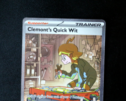 Pokemon Card TCG - Clemonts Quick Wit 243/191 - Surging Sparks - SIR - NM ⭐ - Image 2