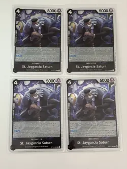 St. Jaygarcia Saturn OP13-080 Carrying On His Will 4 Foil Card Play Set - Image 1