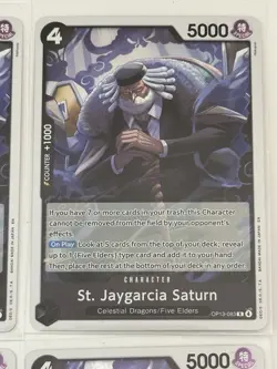 St. Jaygarcia Saturn OP13-080 Carrying On His Will 4 Foil Card Play Set - Image 3