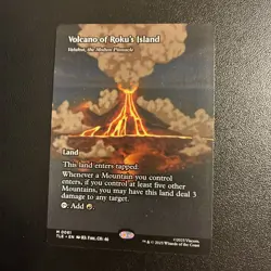 MTG - Volcano of Roku's Island (Borderless) #61 - Near Mint Normal - Image 1