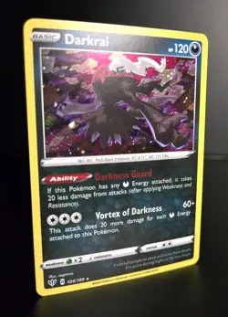 Pokemon TCG - DARKRAI - 105/189 - COSMOS HOLO PROMO - DARKNESS ABLAZE 2020 - NM - Image 1