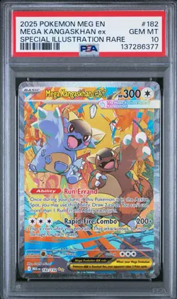 Pokemon TCG Mega Kangaskhan EX 182/132- SIR- Mega Evolutions 2025- PSA 10 GEM MT - Image 1
