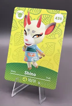 Animal Crossing Amiibo Card - Shino 436 - Series 5 - Authentic NM - Image 1