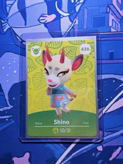 Shino #436 AUTHENTIC US PACK FRESH Animal Crossing Series 5 Amiibo Card - Image 1